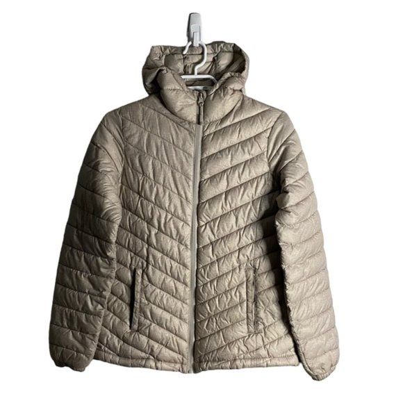 Mountain Warehouse Women's Light Gray Hooded Puffer Jacket - Picture 1 of 8